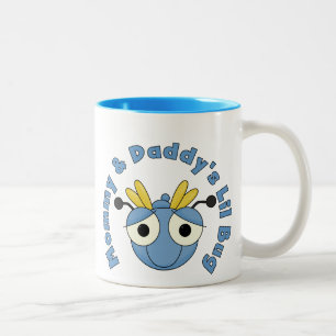 Caneca De Café Em Dois Tons Inseto de Lil das mamães e do pai