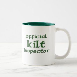 Caneca De Café Em Dois Tons Inspector oficial do Kilt
