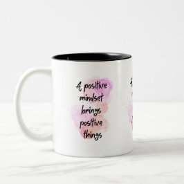 Caneca De Café Em Dois Tons inspiração cita positivo, empoderamento