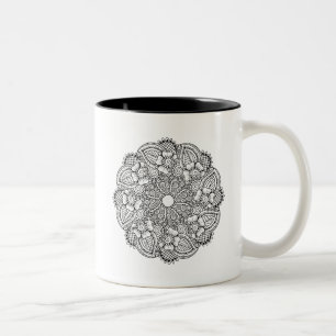 Caneca De Café Em Dois Tons Inspirado em volta do design