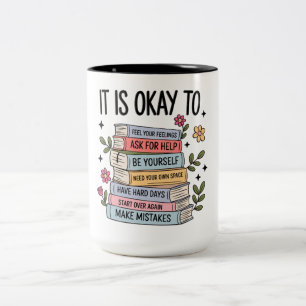 Caneca De Café Em Dois Tons Inspirador Está Tudo Bem