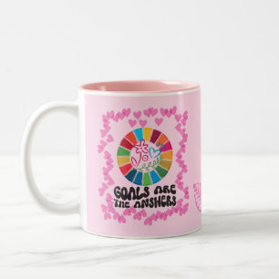 Caneca De Café Em Dois Tons Inspirando presentes para ela 🌿 metas de sustenta