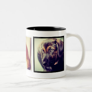 Caneca De Café Em Dois Tons Instagram Pet Photo Mug