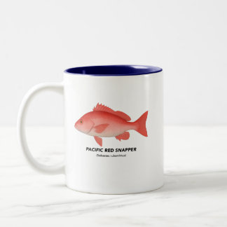 Caneca De Café Em Dois Tons Instantâneo Vermelho do Pacífico - Animais Marinho