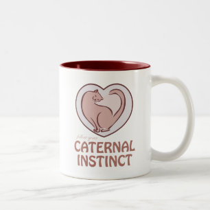 Caneca De Café Em Dois Tons Instinto Caternal