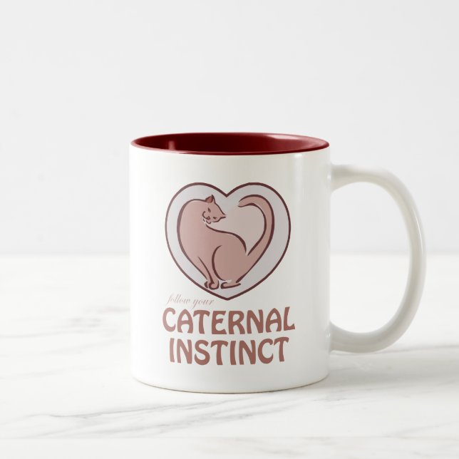 Caneca De Café Em Dois Tons Instinto Caternal (Direita)