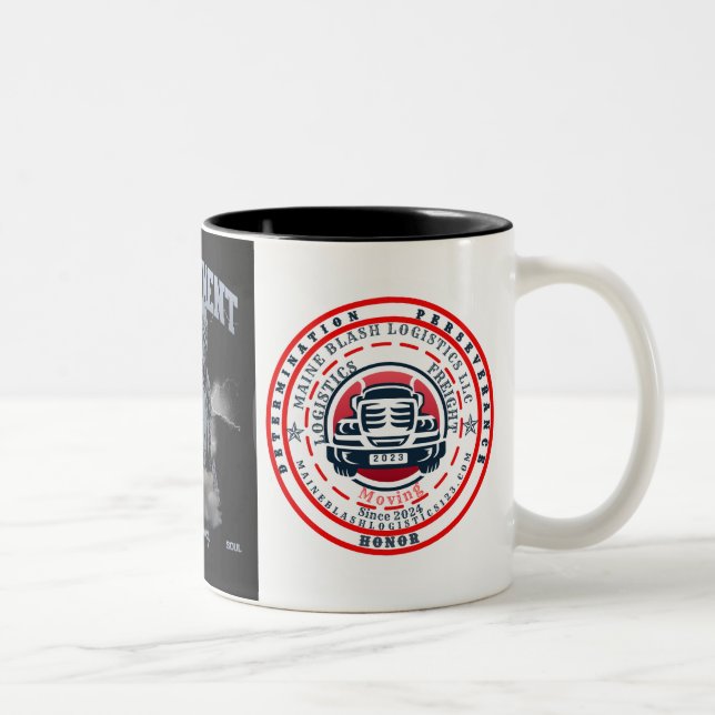 Caneca De Café Em Dois Tons instrumento de cavaleiro de guerra (Direita)