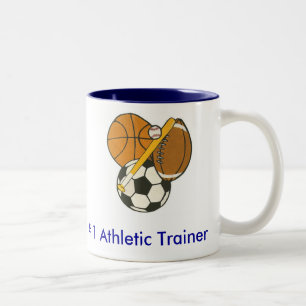 Caneca De Café Em Dois Tons Instrutor atlético - personalizado