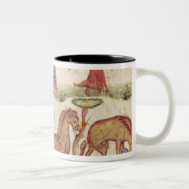 Caneca De Café Em Dois Tons Instrutores de cavalo (Direita)