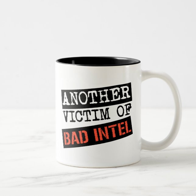 Caneca De Café Em Dois Tons INTEL MAU agride (Direita)