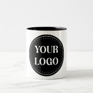 Caneca De Café Em Dois Tons Inteligente, contemporâneo, polido e personalizáve