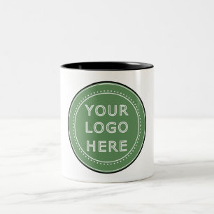Caneca De Café Em Dois Tons Inteligente, contemporâneo, polido e personalizáve