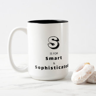 Caneca De Café Em Dois Tons Inteligente e Sofisticado S - Luxo Personalizado