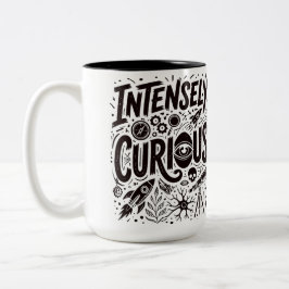 Caneca De Café Em Dois Tons Intensamente Curioso