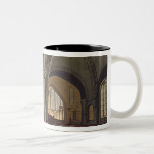 Caneca De Café Em Dois Tons Interior da igreja do Sepulchre santamente, Camb
