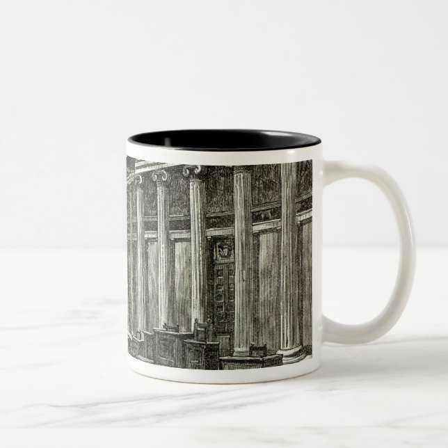 Caneca De Café Em Dois Tons Interior das casas do parlamento, Viena (Direita)