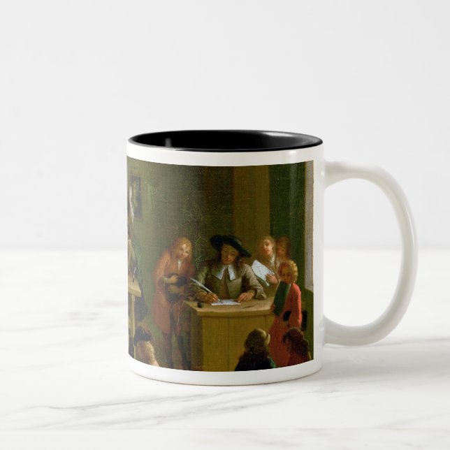Caneca De Café Em Dois Tons Interior de um Schoolroom (Direita)