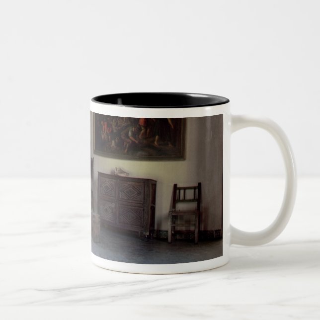 Caneca De Café Em Dois Tons Interior do estúdio de El Greco (Direita)