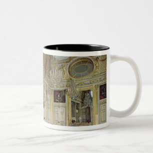 Caneca De Café Em Dois Tons Interior do salão de beleza de l'Oeil de Boeuf