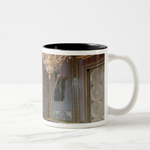 Caneca De Café Em Dois Tons Interior do salão de beleza de Musique