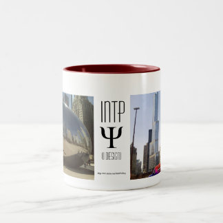 Caneca De Café Em Dois Tons INTP que eu projeto