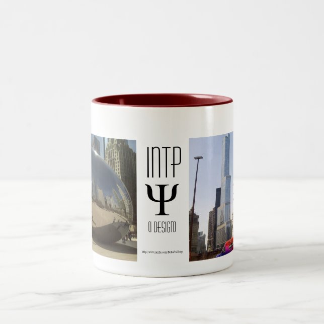 Caneca De Café Em Dois Tons INTP que eu projeto (Centro)