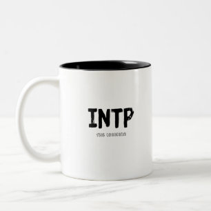 Caneca De Café Em Dois Tons INTP - The Logician (Black)