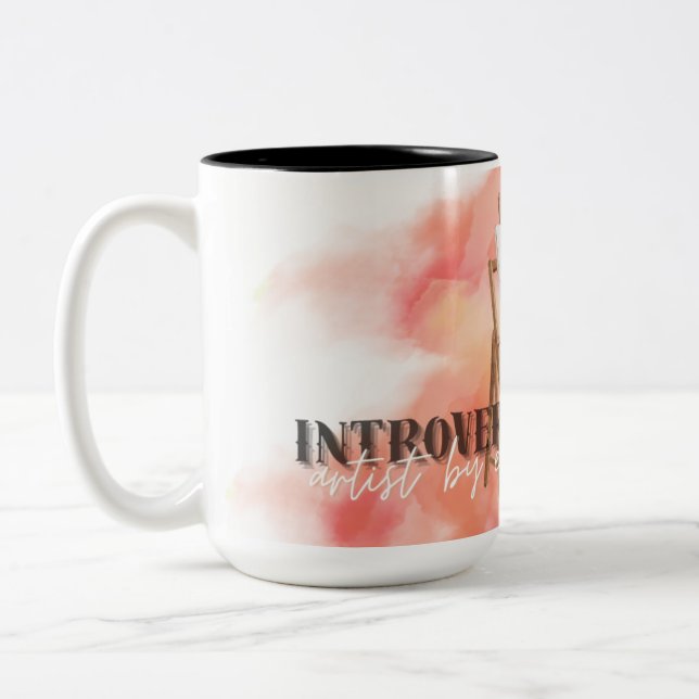 Caneca De Café Em Dois Tons Introdução ao Artista Mug (Esquerda)