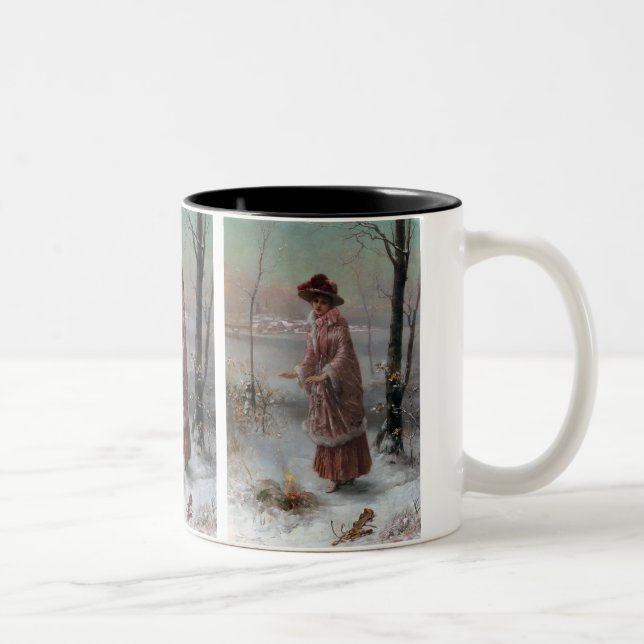 Caneca De Café Em Dois Tons Inverno (Direita)