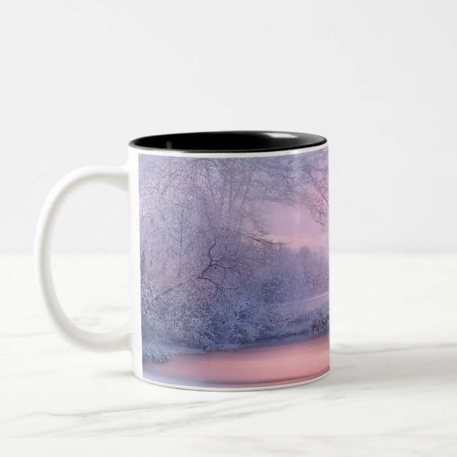Caneca De Café Em Dois Tons Inverno 01 (Esquerda)