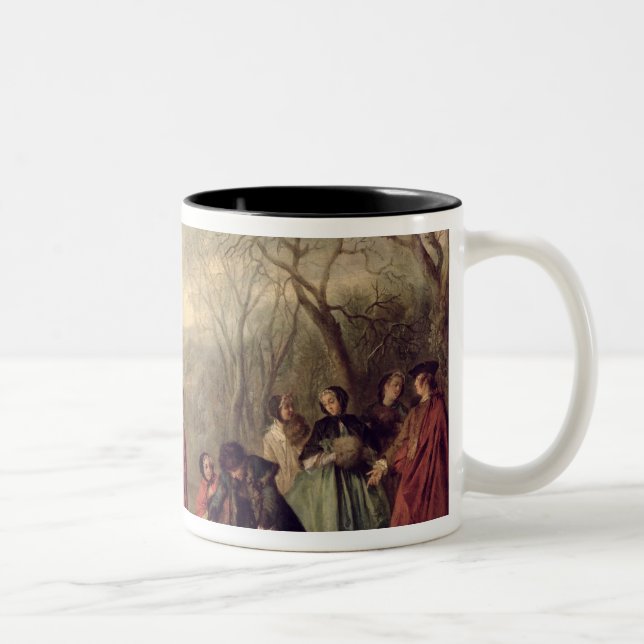 Caneca De Café Em Dois Tons Inverno, 1738 (Direita)