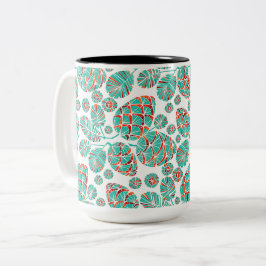 Caneca De Café Em Dois Tons Inverno/Feriado/Pinecone Mug Natal