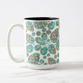 Caneca De Café Em Dois Tons Inverno/Feriado/Pinecone Mug Natal