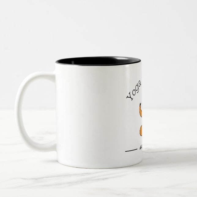 Caneca De Café Em Dois Tons Ioga com Mug de Café de Dois Toneladas (Esquerda)