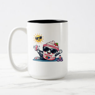 Caneca De Café Em Dois Tons Iogurte Pilates