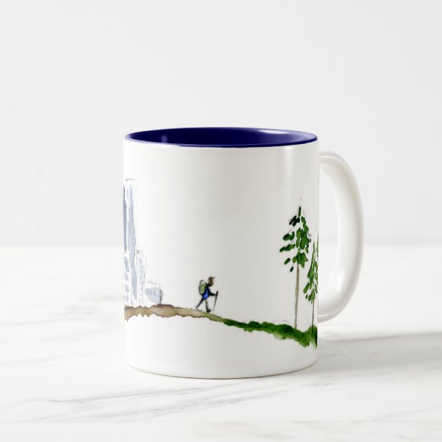 Caneca De Café Em Dois Tons Ir Caminhando Mug (Frente Esquerda)