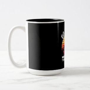 Caneca De Café Em Dois Tons Ir Caminhando pior cenário de caso