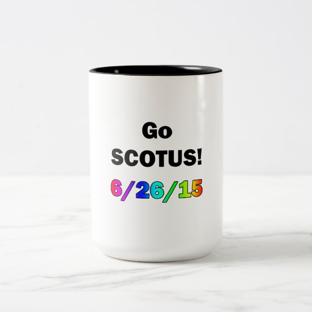 Caneca De Café Em Dois Tons Ir SCOTUS (Centro)