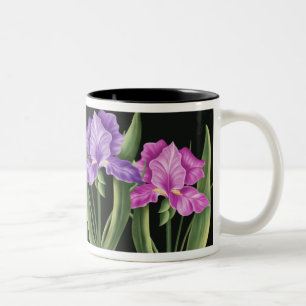 Caneca De Café Em Dois Tons Íris do primavera