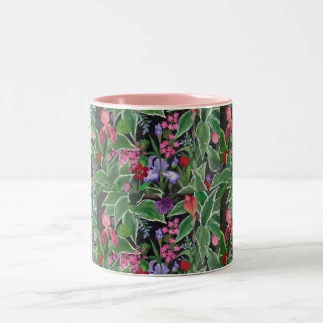 Caneca De Café Em Dois Tons Iris Garden Coffee Mug (Centro)