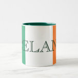 Caneca De Café Em Dois Tons Irish Flag Ireland<br><div class="desc">Irish Flag Ireland Two-Tone Mug Design © Trinkets and Things 2017 - AHP Design. Todos os Direitos Reservados.</div>