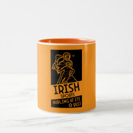 Caneca De Café Em Dois Tons Irish Hurling Sport
