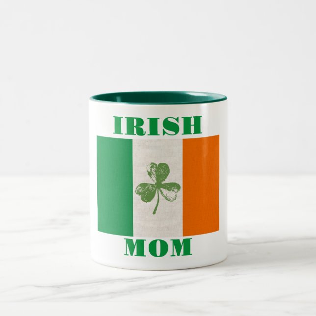 Caneca De Café Em Dois Tons Irlandesa Mãe Café Mug (Centro)