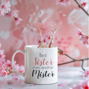 Caneca De Café Em Dois Tons Irmã engraçada de um outro senhor Bonito