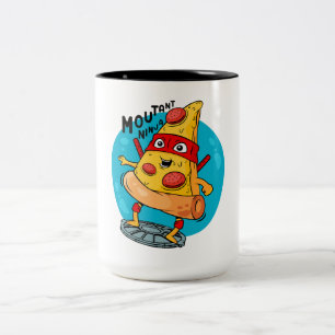 Caneca De Café Em Dois Tons Irmão de pizza