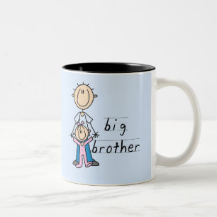 Caneca De Café Em Dois Tons Irmão Mais Velho com Camisetas e Presentes da Irmã