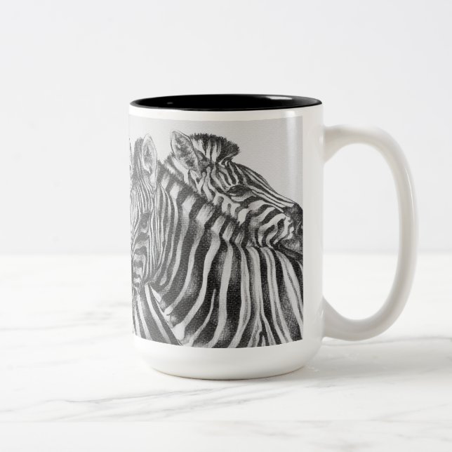 Caneca De Café Em Dois Tons Irmãos da zebra (Direita)