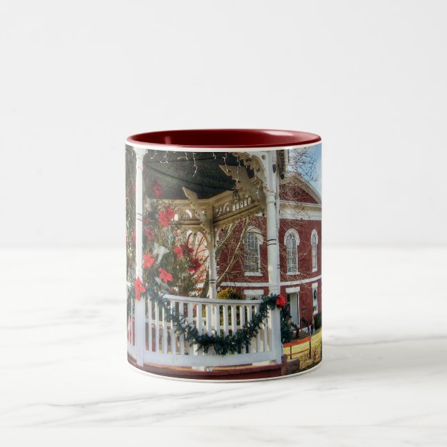 Caneca De Café Em Dois Tons Iron County Courthouse e Gazebo (Centro)