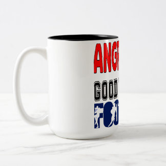 Caneca De Café Em Dois Tons Irritado Executa Bom Dia Futebol