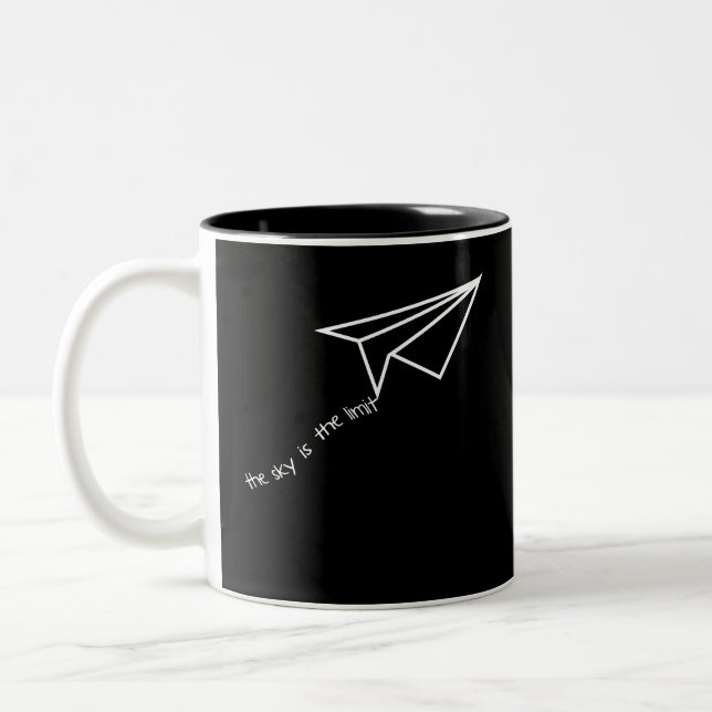 Caneca De Café Em Dois Tons Is limit the Sky voam céus (Esquerda)